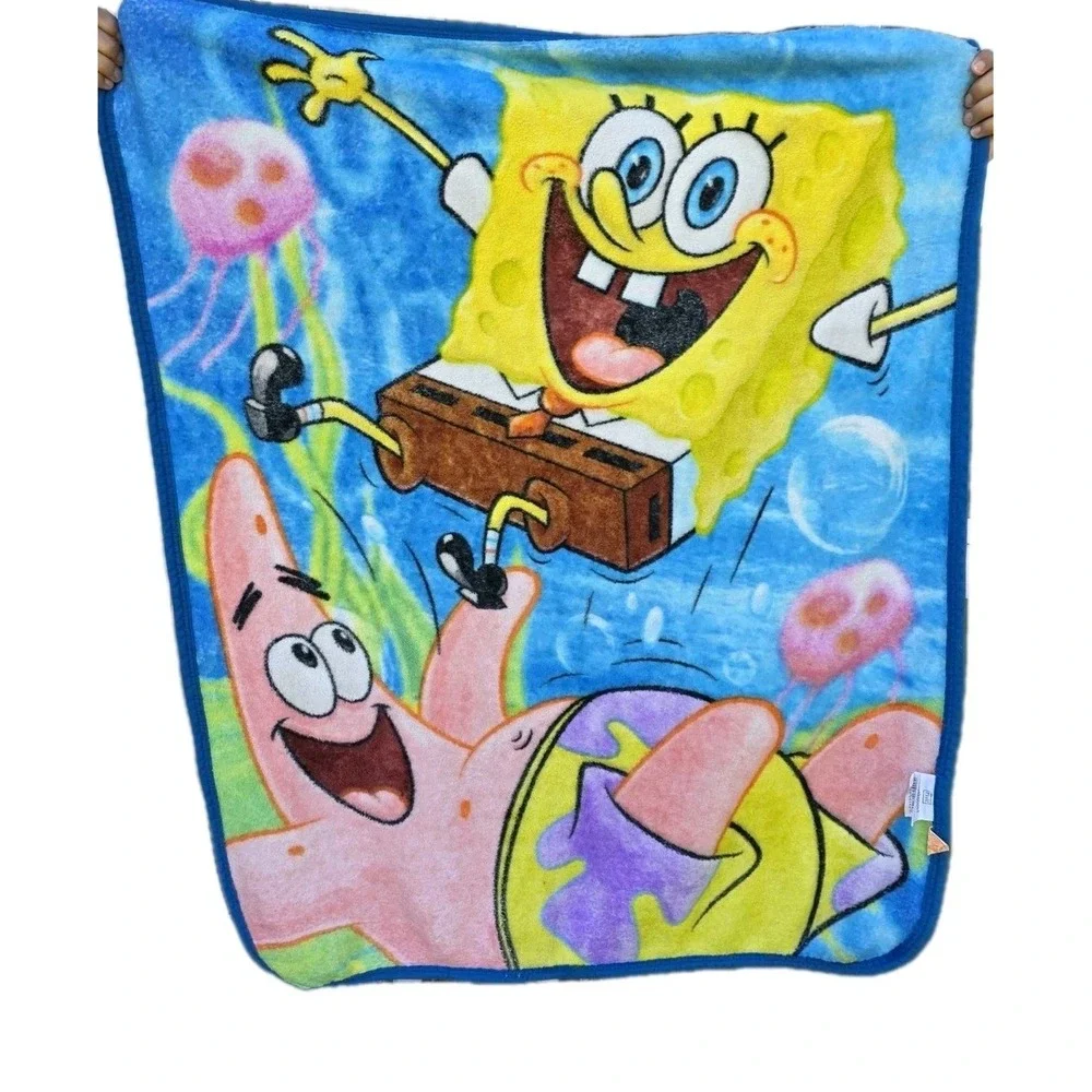Nickelodeon SpongeBob SquarePants Patrick Jumping JellyfishThrow Blanket‎ 3'x4'